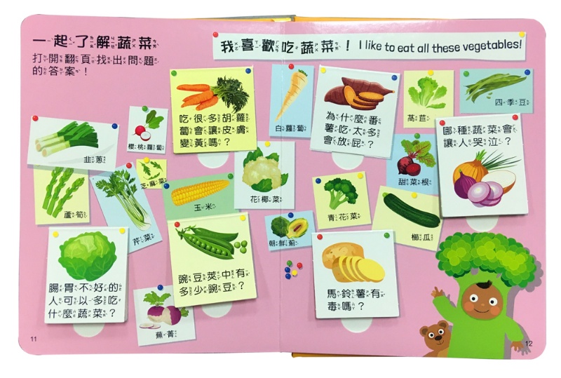  小小孩的大問題：為什麼要吃青菜？（厚紙翻翻書）